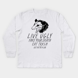 OPOSSUM QUOTES Kids Long Sleeve T-Shirt